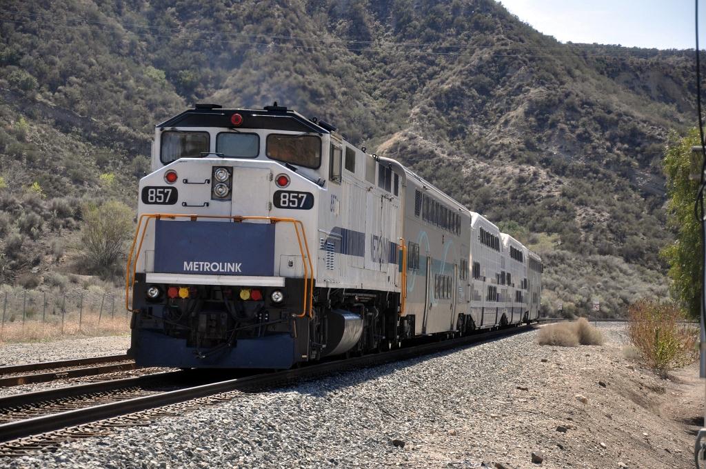 Eastbound commuter train